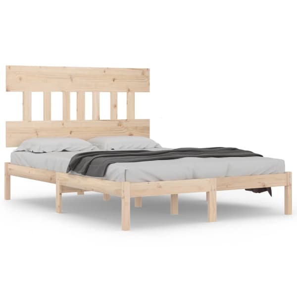 vidaXL sengestel massivt træ 150x200 cm