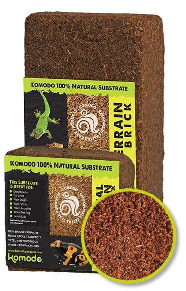 Komodo Tropical Terrain Brick M - kookoskuitualusta 4l