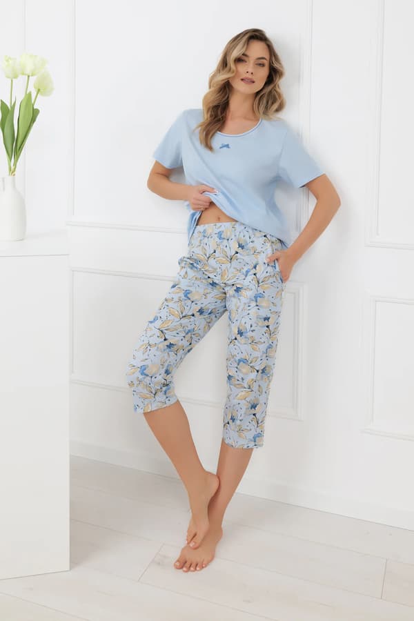 Dampyjamas med korta ärmar, 3/4-byxor Celozja S