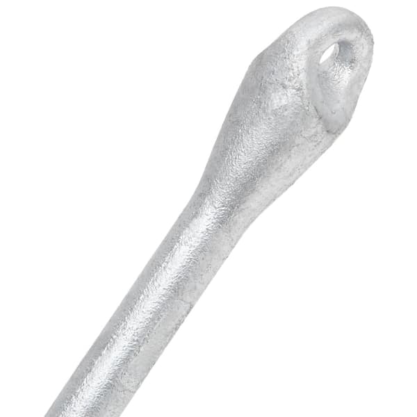 vidaXL Hopfällbart ankare silver 8 kg varmgalvaniserat gjutjärn