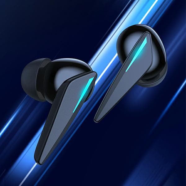 AWEI Bluetooth 5.0 T23 TWS-hörlurar + dockningsstation för spel, svarta