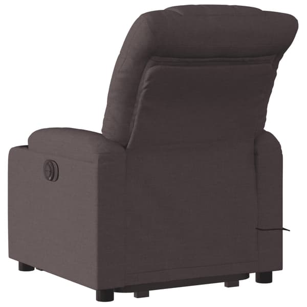 vidaXL Elektrisk lyftande massagefåtölj, vilstol, mörkbrun