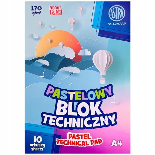 Tekninen pastellivärikartonki A4/10K ASTRA