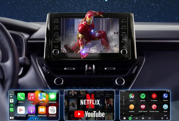 Trådlös USB-adapter för bil VeloBlast CA400-B CarPlay Android Auto-adapter utan kablar