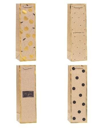 Dekorativ flaskpåse 11x38x11cm ROZETTE mix