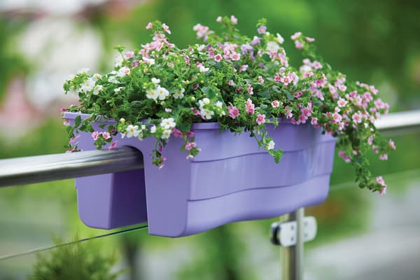 Wave 60 Rækværksblomsterpotte | Hvid