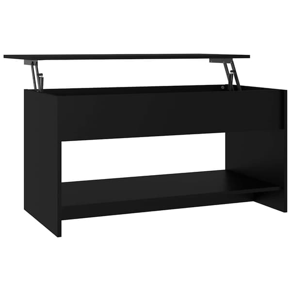 vidaXL sofabord, sort, 102x50x52,5 cm, træbaseret materiale