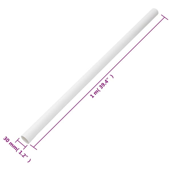 vidaXL Elrör, Ø30 mm, 10 m, PVC