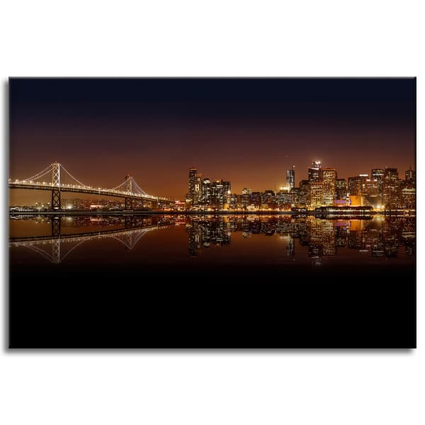 Lærredstryk af San Francisco-arkitektur 60X40