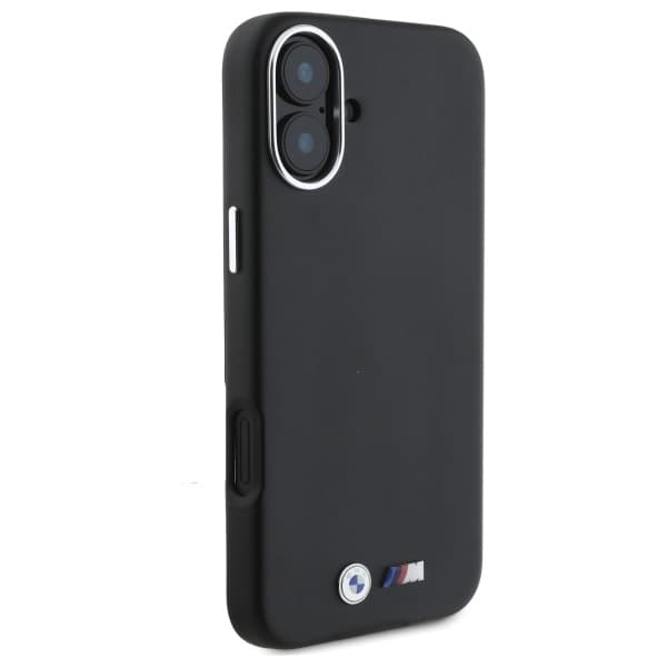 BMW M Smooth Full Wrapped Metal MagSafe-cover til iPhone 16, sort