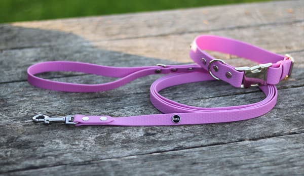 Hexa city hundkoppel, bredd 10 mm, S, 1,8 m/lavendelrosa