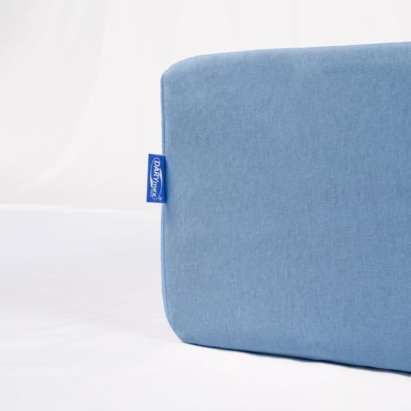 Stræklagen 200x220 elastisk JERSEY 100% BOMULD blå