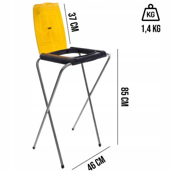 ECOselect 1 GUL stativ til affaldssorteringsposer