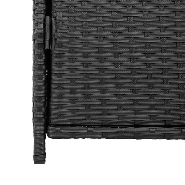 vidaXL haveskab, sort, 55x59x80 cm, polyrattan