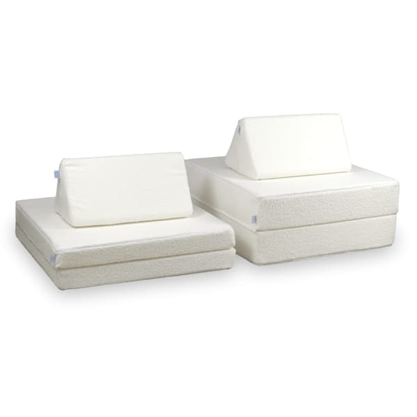Montessori Standard Bouclé Legesofa Hvid