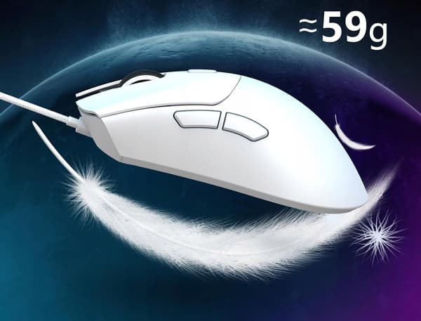 Attack Shark R1 Gamingmus Trådlös Bluetooth 2.4Ghz