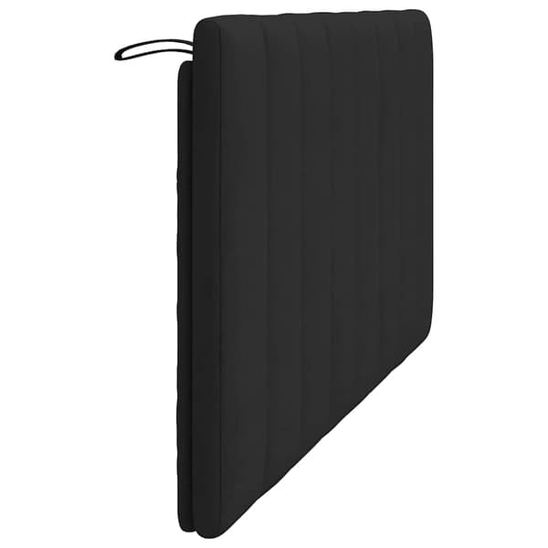vidaXL Sängynpäädyn tyyny, musta, 160 cm, sametti