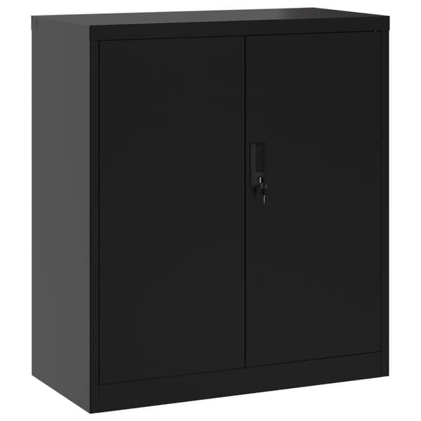 vidaXL arkivskab sort 79x40x90 cm stål