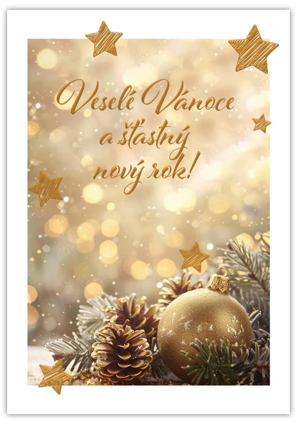 God Jul-kort - Vesele Vanoce Cestina