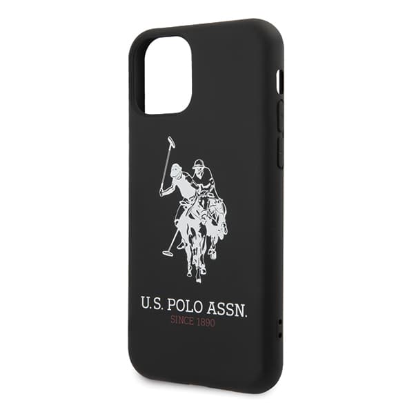 US Polo Silikone Kollektion Etui til iPhone 11 Pro Max, Sort