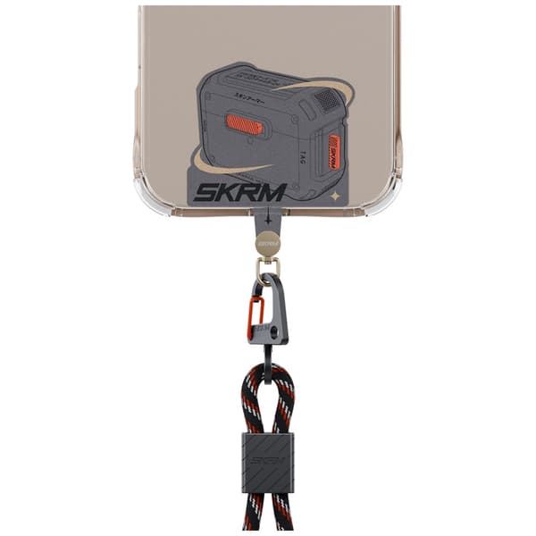 Skinarma Mecha universal lanyard adapter grå