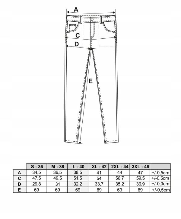 MORAJ Mom Fit Classic Komfortable Regular Damejeans Størrelse 36 Blå