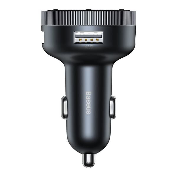FM-sender MP3-afspiller biloplader LED 2x USB Bluetooth sort