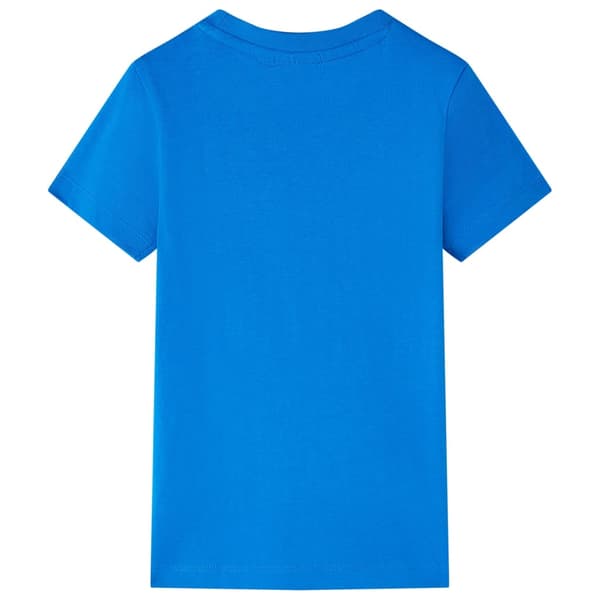 Barn-T-shirt, klarblå, 128