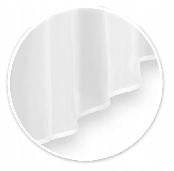 Klassisk GARDIN vardagsrum sovrum VOILE BOW slät vit 400x145 modern