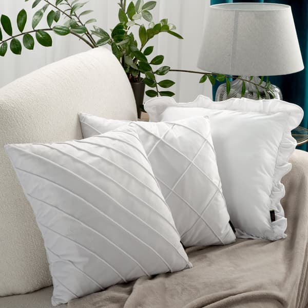 NALA3 pudebetræk 45x45 cm striber beige