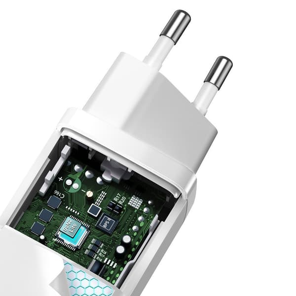 GaN2 Pro USB Snabbladdare USB-C QC PD 65W Vit