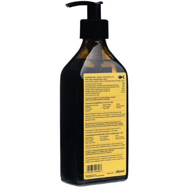 Pifpaw laxolja för djur, människor - 250 ml
