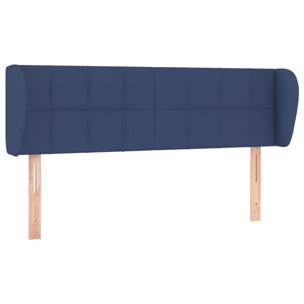 vidaXL Vingad nackstöd blå 147x23x78/88 cm tyg