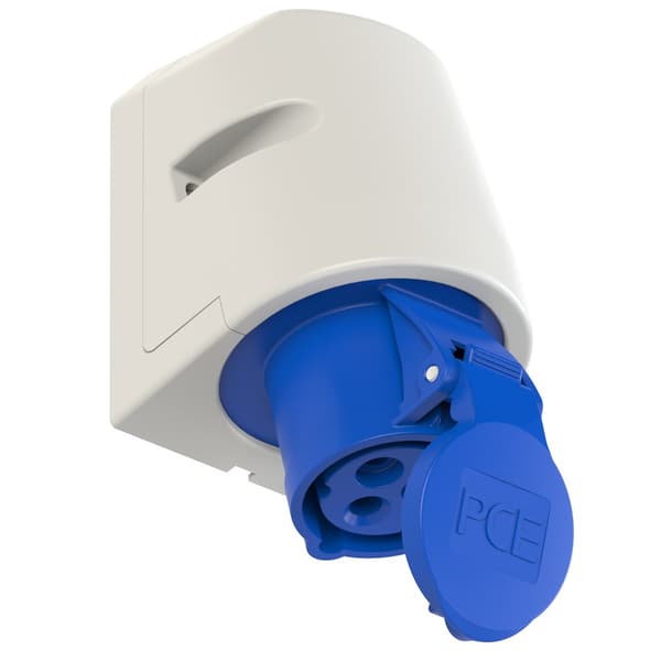 Fast stikkontakt 16A 230V 2P+Z IP44