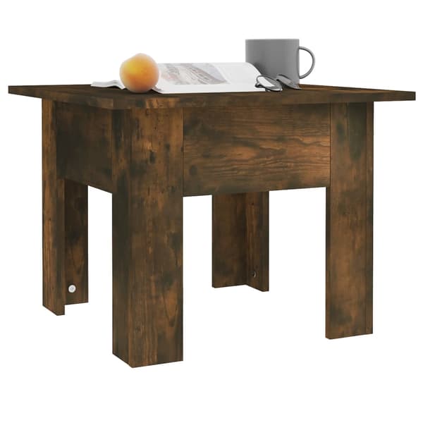 vidaXL sofabord røget eg 55x55x42 cm