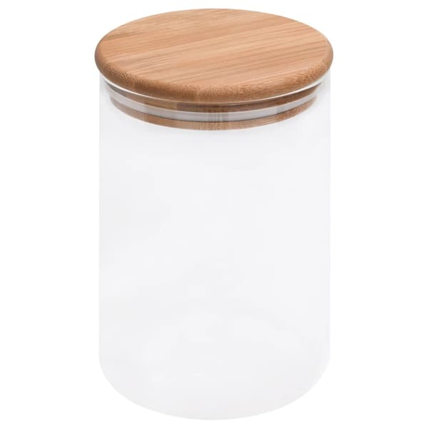 vidaXL Lasipurkit bambukannella, 4 kpl, 800 ml