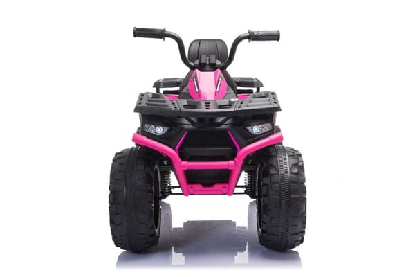 Fyrhjulsbatterifordon JC333 LED-lampor MP3 Rosa
