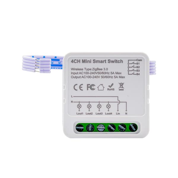 TUYA 4-kanals Zigbee-belysningscontroller