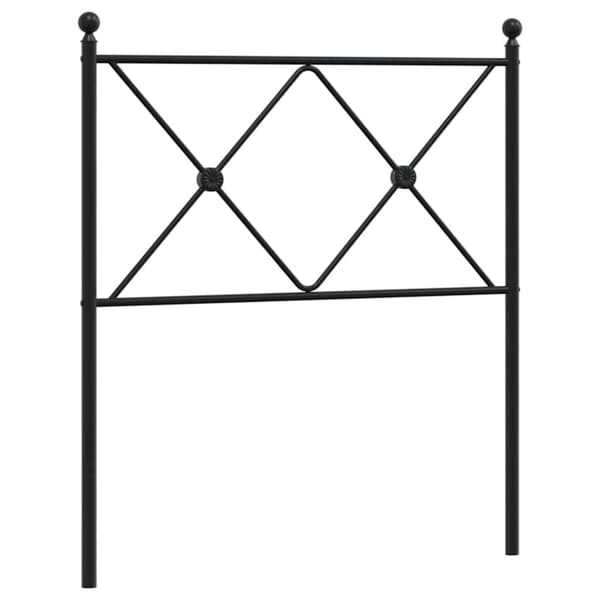 vidaXL metalsengegavl sort 75 cm