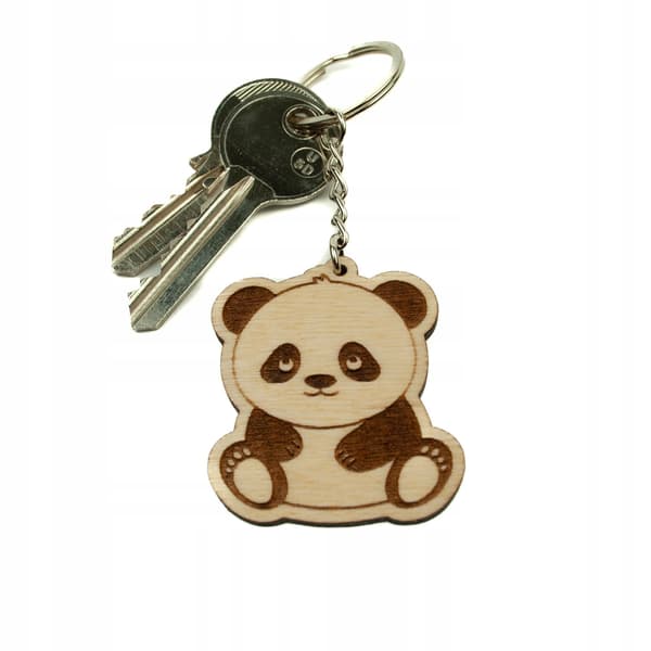SØD KAWAII PANDA nøglering