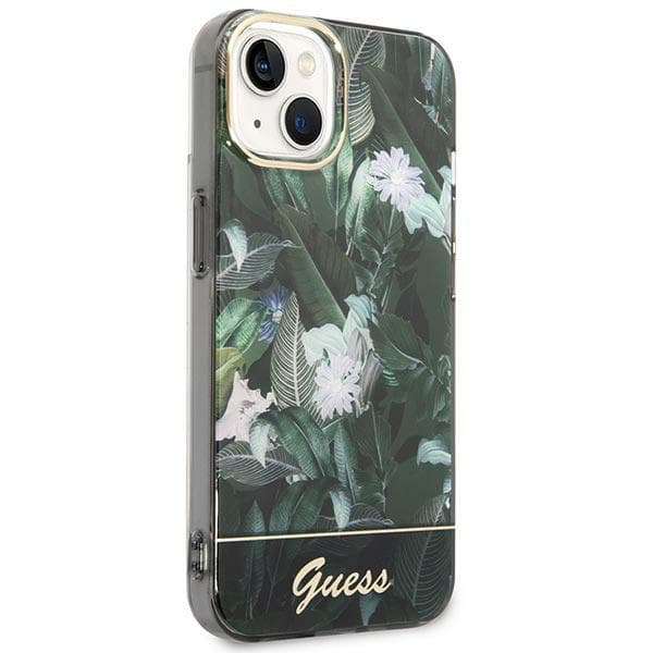 Guess Jungle Collection iPhone 14 Plus-skal, Grönt