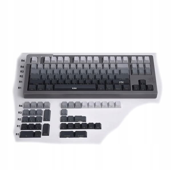 PBT-profil Cherry mekanisk tastatur taster 125 stk. gradient sort