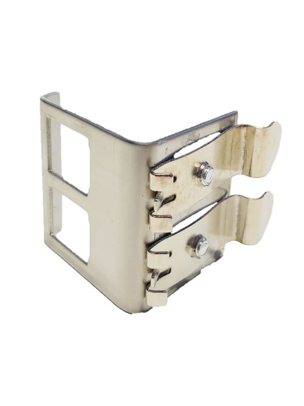 Keystone DIN-kiskoadapteri kahdelle Keystone-moduulille