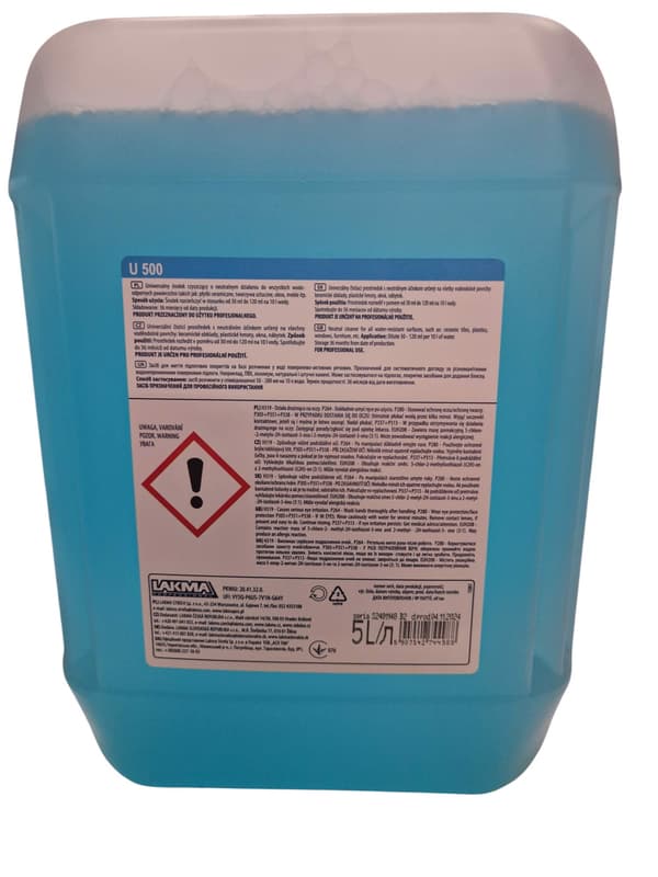 Lakma U500 yleispuhdistusaine 5L 1 kpl.