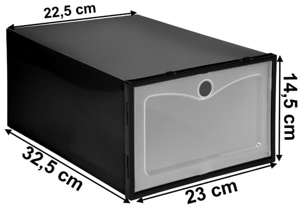 OSLO BLACK kenkälaatikkosetti, 10 kpl