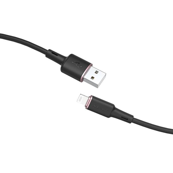 iPhone MFI USB - Lightning -kaapeli 2.4A 1.2m musta