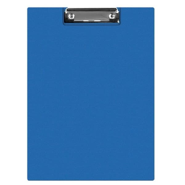Udklipsholder A4 PVC med klips blå