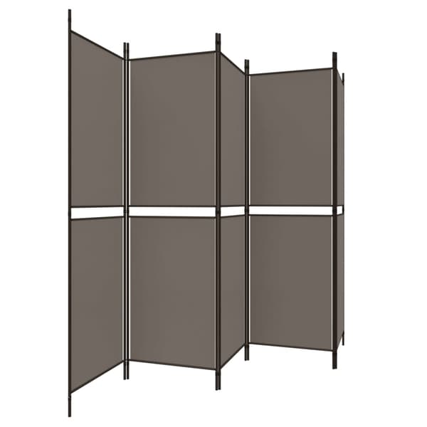 vidaXL 5-panelsskærm, antracit, 250x220 cm, stof