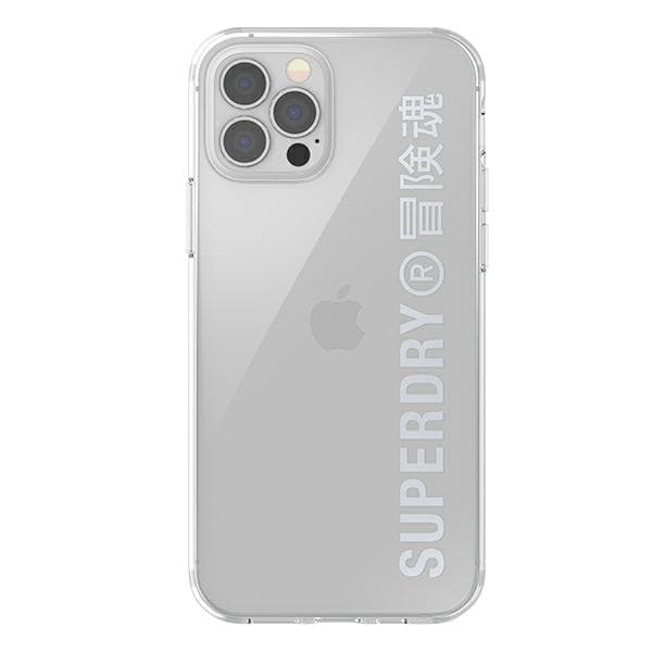 SuperDry Snap-skal till iPhone 12/12 Pro, silver