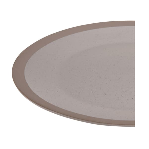 Beige mattallrik i lera 26,5 cm